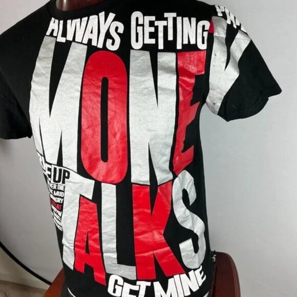 Rise Up Money Talks Get Mine Pop Culture Cult T-Shirt - Picture 2 of 5